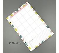 Papier De Remplissage Hebdomadaire Pour Planificateur A5a6, Illustration, Pour Cahier En Spirale Filofax, Papeterie Fournitures Scolaires