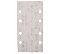 Papier de verre pour ponceuse orbitale Makita E-19641; 93x185 mm; P80; 10 unités