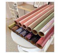 Papier d'emballage cadeau transparent, Emballage de Cellophane 10 Yards Transparent multicolore for paquet bouquet fleurs(Color 14)