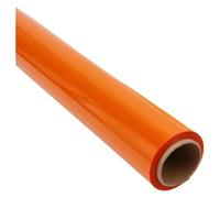 Papier d'emballage cadeau transparent, Rouleau d'emballage de Cellophane multicolore Transparent, for bricolage, fournitures fleurs artisanales(Orange 40cmx30m)
