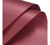 Papier d'emballage Fleurs Noir Perlé 10 pièces 58 x 58 cm | Papier perlé imperméable pour bouquets, cadeaux, boîtes cadeaux et DIY.(Cherry Red)