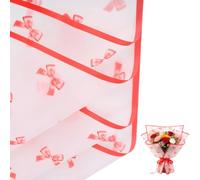 Papier Emballage Fleur, Lot de 20 Feuilles Papier Bouquet, pour Mariage