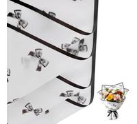 Papier Emballage Fleur, Lot de 20 Feuilles Papier Bouquet, pour Mariage