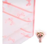 Papier Emballage Fleur, Lot de 20 Feuilles Papier Bouquet, pour Mariage