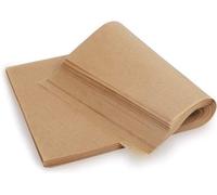 Papier essuie-tout, double face, siliconé, recyclable, résistant au four, 100 feuilles, 25 x 35 cm, marron