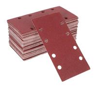 Papier Feuilles Abrasives Rectangulaires, 100 Pièces | Dos Floqué, Trous D’extraction, pour Métal et Angles, Usage Carrosserie