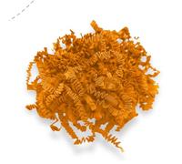 Papier frisé de calage "Fluffy" - Fibre biodégradable pour emballage cadeau - 25 couleurs - Papier recy ntistatique - Pour paniers gourmands, colis, coffrets - Made in Europe (Cognac, 1KG)