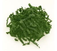 Papier frisé de calage "Fluffy" - Fibre biodégradable pour emballage cadeau - 25 couleurs - Papier recy ntistatique - Pour paniers gourmands, colis, coffrets - Made in Europe (Vert forest, 1KG)