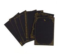 Papier Kraft A5 Imprimé Lettre Dorée, 8 Pièces, Rétro, Compte À Main, Lettre D'amour, Lettre Romantique, Fournitures Scolaires