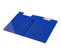 Papier Ministre A4 Pvc Foldover Ecritoire - Q-Connect - Bleu - Poche Intérieure - Résistant À L'usure - 1 Unité
