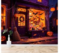 Papier Peint 3D Lanterne Confiserie Toile D'Araignée | Facile à Installer Cette Décoration Luxueuse Est Idéale Pour un Bureau Salon une Chambre ou Mur Derrière le TV-400cm×280cm