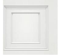 Papier peint à panneaux - World of Wallpaper - Oliana - Blanc - Effet bois - 10 m x 53 cm
