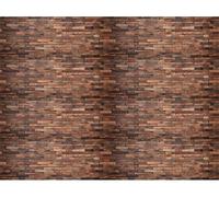 Papier peint adhésif en vinyle vendu au mètre – Autocollant mural pour tête de lit – Bois brun vintage – 120 x 160 cm