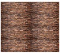 Papier peint adhésif en vinyle vendu au mètre – Autocollant mural pour tête de lit – Bois brun vintage – 120 x 140 cm