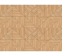Papier peint adhésif en vinyle vendu au mètre – Autocollant mural pour tête de lit – Motif Art déco sur bois – 120 x 160 cm