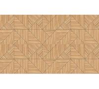 Papier peint adhésif en vinyle vendu au mètre – Autocollant mural pour tête de lit – Motif Art déco sur bois – 120 x 200 cm