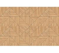 Papier peint adhésif en vinyle vendu au mètre – Autocollant mural pour tête de lit – Motif Art déco sur bois – 120 x 180 cm