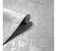 Papier Peint Arthouse Métallique En Béton Organique - Gris 902106