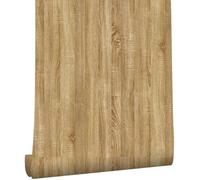 Papier peint autocollant Azomor aspect bois pour meubles et murs, style vintage