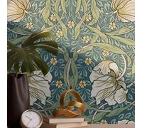Papier Peint Autocollant Papier Adhesif pour Meuble Vinyle Imperméable | Auto-Adhésif Autocollant Amovible PVC Decoratif Chambre,Salon,Salle de Bain,Toilette Chambre Armoir,Feuilles Vertes Claires