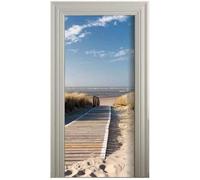 Papier peint autocollant pour porte - Affiche de porte - Autocollant de porte 3D Image de porte DIY auto-adhésive (77x200cm)