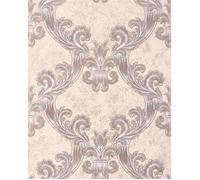 Papier peint baroque EDEM 1026-13 papier peint vinyle texturé avec des ornements et des accents métalliques crème beige argent 5 33.