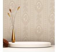 Papier Peint Baroque M1-No.1998 Papier peint en papier Crème Classique Ornement