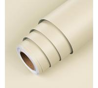 Papier peint beige crème uni pour mur de cuisine, largeur 30 cm, longueur 400 cm