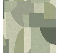 Papier peint - BELGRAVIA - Ceruti - Géométrique - Vert - 10 m x 53 cm - Haute qualité
