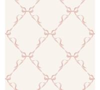 Holden Decor – Papier peint 14032 motif ruban nœud crème/rose pour chambre d'enfant
