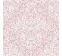 Papier Peint Damas Paillette Métallique Mat Feuille Argent Doré Rose & Plus