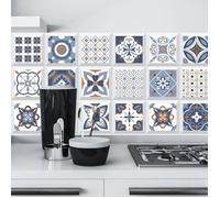 Papier Peint de carrelage auto-adhésif 40 x 200 cm PVC Style Moderne Stickers Autocollant Muraux Étanche Décoration