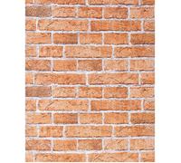 Papier peint design vintage rustique EDEM 583-23 aspect mur de briques bricks brix terre cuite.