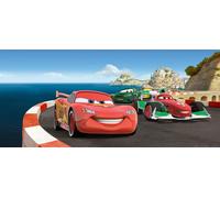 Papier peint Disney Cars, thème course automobile, non tissé, 202 x 90 cm