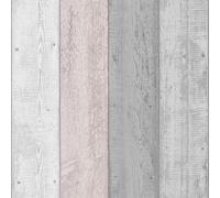Arthouse Papier peint Effet panneau en bois rustique 902809 Gris/Rose