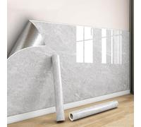 Papier peint effet marbre 0.3mm imperméable, panneau mural décoratif renforcé, crédence adhésive cuisine PVC, carrelage autocollant sallebain, plan travail&meubles(O,80 cm x 300cm 1 Rolls)