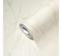 Papier Peint Effet Marbre En Crème Avec Design Texturé