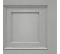 Papier peint effet panneau de bois Oliana Gris