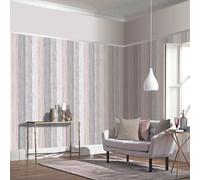 Papier Peint En Bois Peint Effet Rustique Gris / Rose - ARTHOUSE 902809