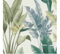 papier peint en papier 201062 papier peint Botanical jungle 53 x 1005 cm Rasch Selection vert