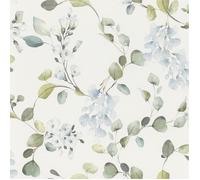 papier peint en papier 285789 papier peint fleurs floral 53 x 1005 cm Rasch Selection bleu
