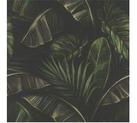 Rasch home style 286588 Papier peint en papier peint foncé avec grandes feuilles de palmier vert jungle 10,05 m x 0,53 m