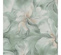 Papier Peint En Vinyle Floral Aurora Texture Turquoise Erismann 10514-18 Chambre
