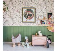 Papier Peint Enfants Jardin Botanique Beige TU