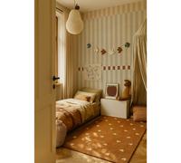 Papier Peint Enfants Rayures Aventure Retro 50 X 280 Cm Beige, Bleue, Marrone TU