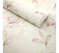 Papier peint expansé sur intissé - Aquarelle - Fleurs pivoines pailletées gold decoweb.com - Rouleau(x)