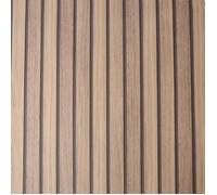 Fresco Papier peint support papier Lattes de bois 1000 x 53cm Marron