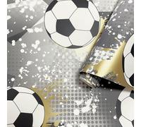 Papier Peint Football Frenzy Gris Or Holden Decor 14090 Pour Chambre Enfant