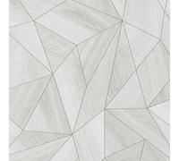 livingwalls papier peint intissé à effet métallique en gris, métallisé, argenté - papier peint de design contemporain 10,05 x 0,53 m - 361336