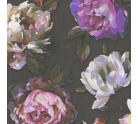Papier peint intissé 396091 Noir Lila Fleurs Floral PintWalls II A.S. Creation